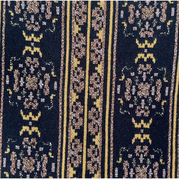 Sézane Emma Sleeveless Sweater Ruffle Shimmer Tank Blouse Size: Medium in Black - Picture 8 of 9